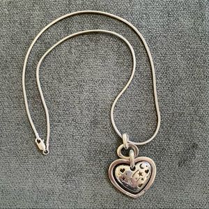 Sterling 925 Heart Pendant Necklace